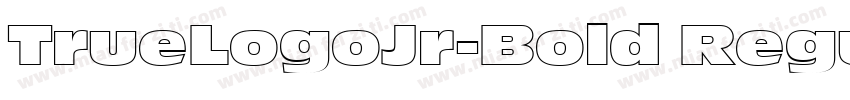 TrueLogoJr-Bold Regu字体转换